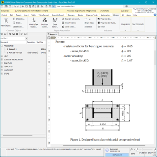 Base Plate for Concentric Axial Compressive Load (AISC, ACI).